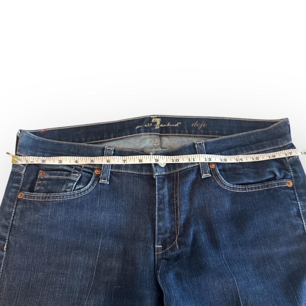 7 For All Mankind‎ Dojo Dark Wash Jeans Women Size 32 - Picture 5 of 7
